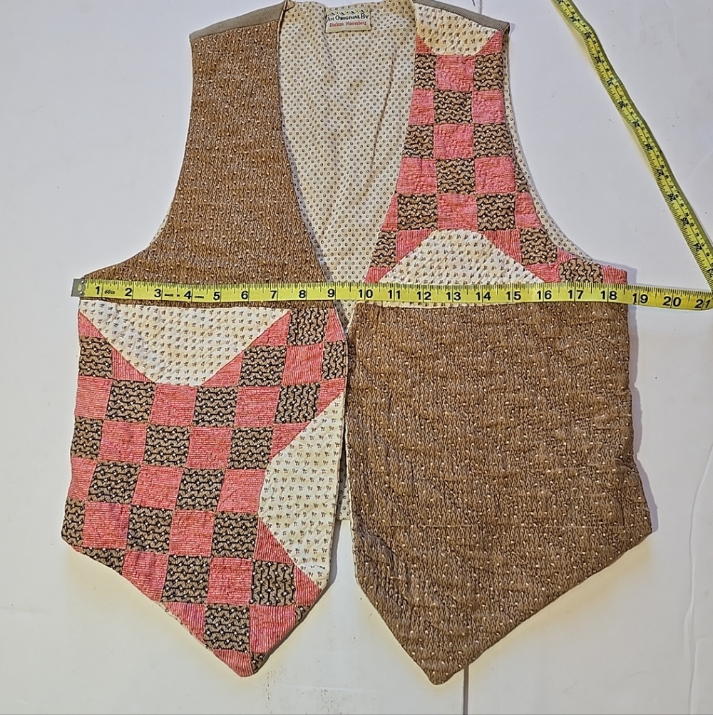 Vintage Original By Darlene Noerenberg Patchwork Vest - Picture 6 of 7